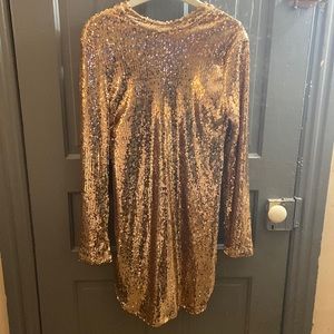 Gold fashion nova dress